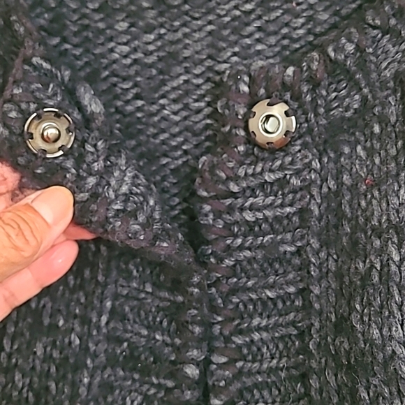 INC BLACK/GRAY CARDIGAN/SWEATER - Picture 4 of 5